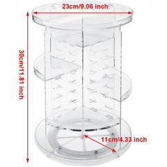 360 Degree Rotating Makeup Organizer for beauty and skincare storage
