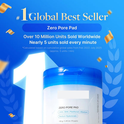 Zero Pore Toner Pads 2.0 container and packaging