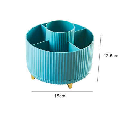Desktop Swivel Makeup Brush Organizer for neat beauty tool storage