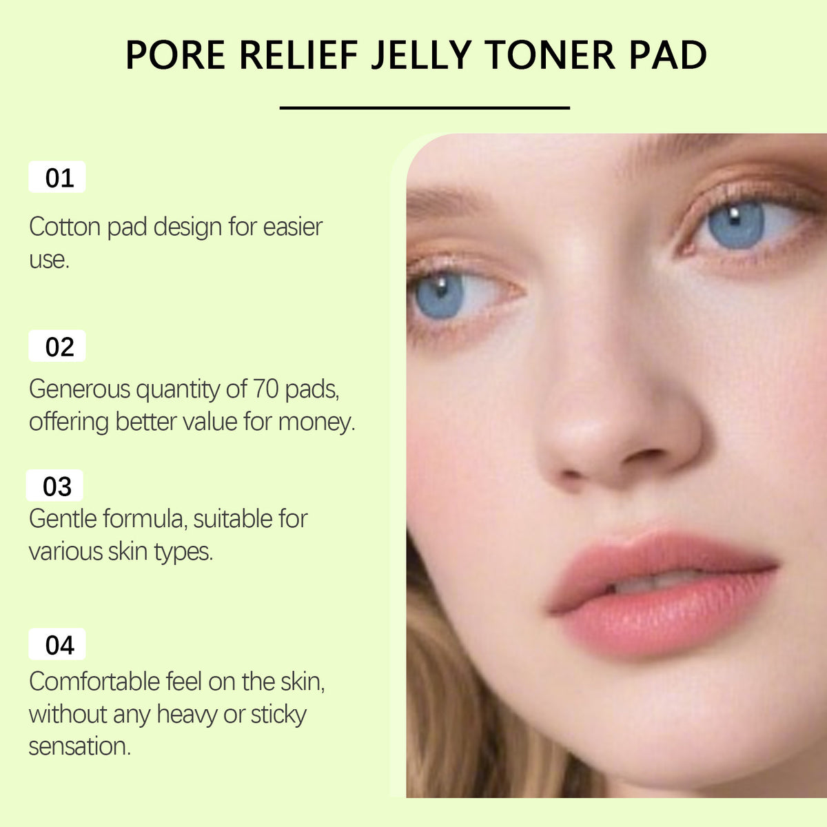 Moisturizing And Soothing Toner Pads for daily facial skincare