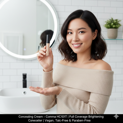 Concealing cream Comma product packaging