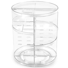 360 Degree Rotating Makeup Organizer for beauty and skincare storage