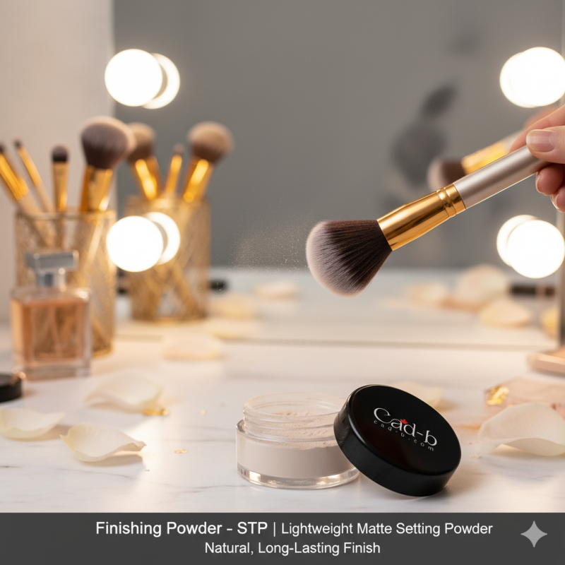 Finishing powder lightweight matte setting powder