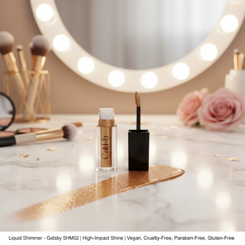 Liquid Shimmer Gatsby high-impact shine