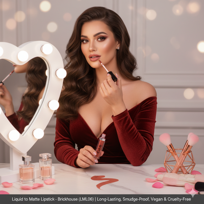 Liquid to Matte Lipstick Brickhouse product packaging